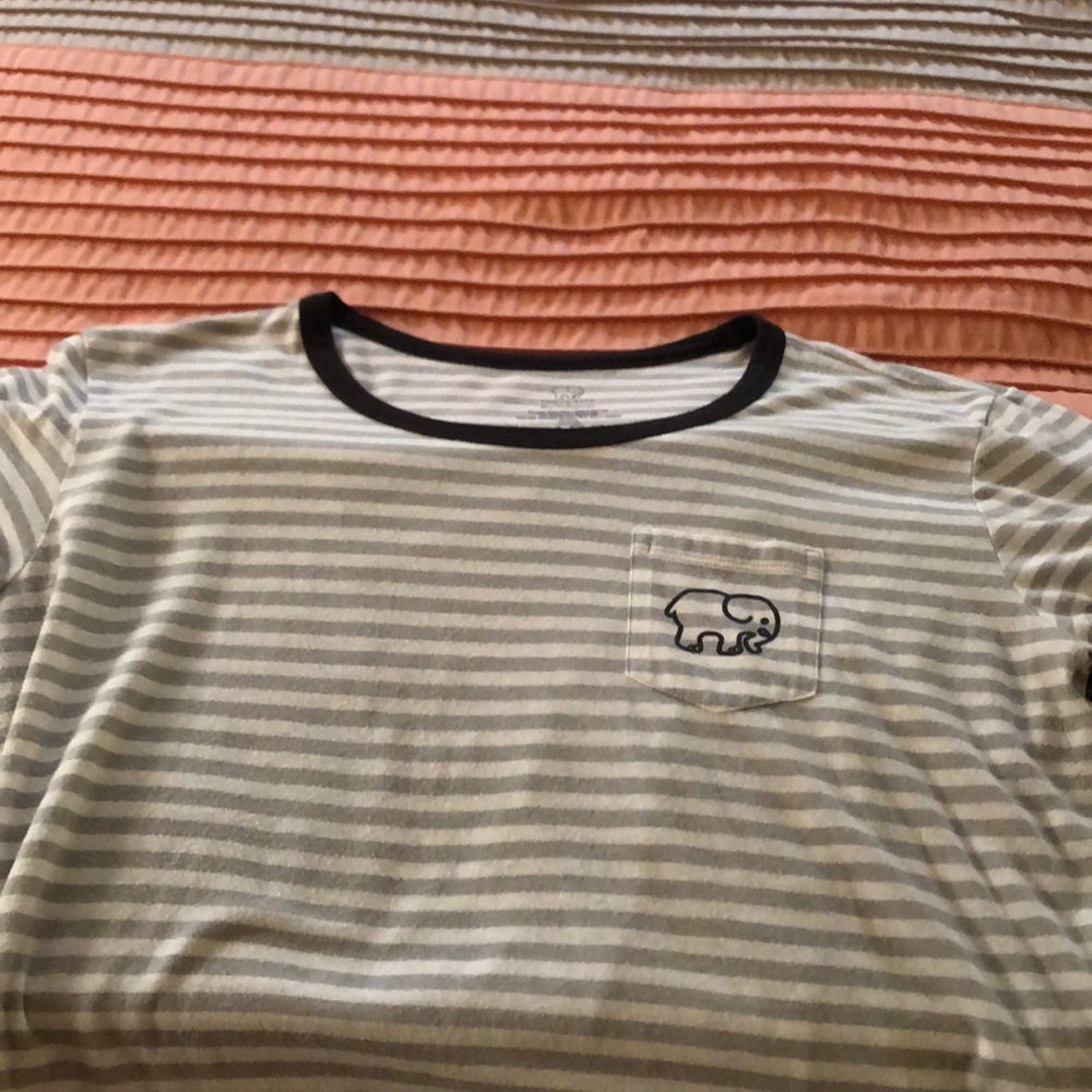 Ivory Ella grey and white ss shirt xl, Gucci